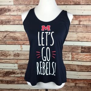 Ole Miss Rebels Blue Medium Racerback Tank Top NEW